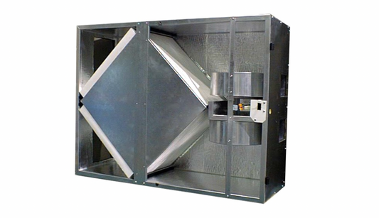 What is the RenewAire energy exchange core made of?