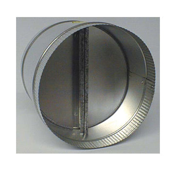 Back Draft Damper - 8 inch Mechanical "buterfly" design Male/Female ends