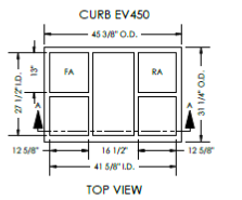 45CURB – Roof Curb – EV450RT